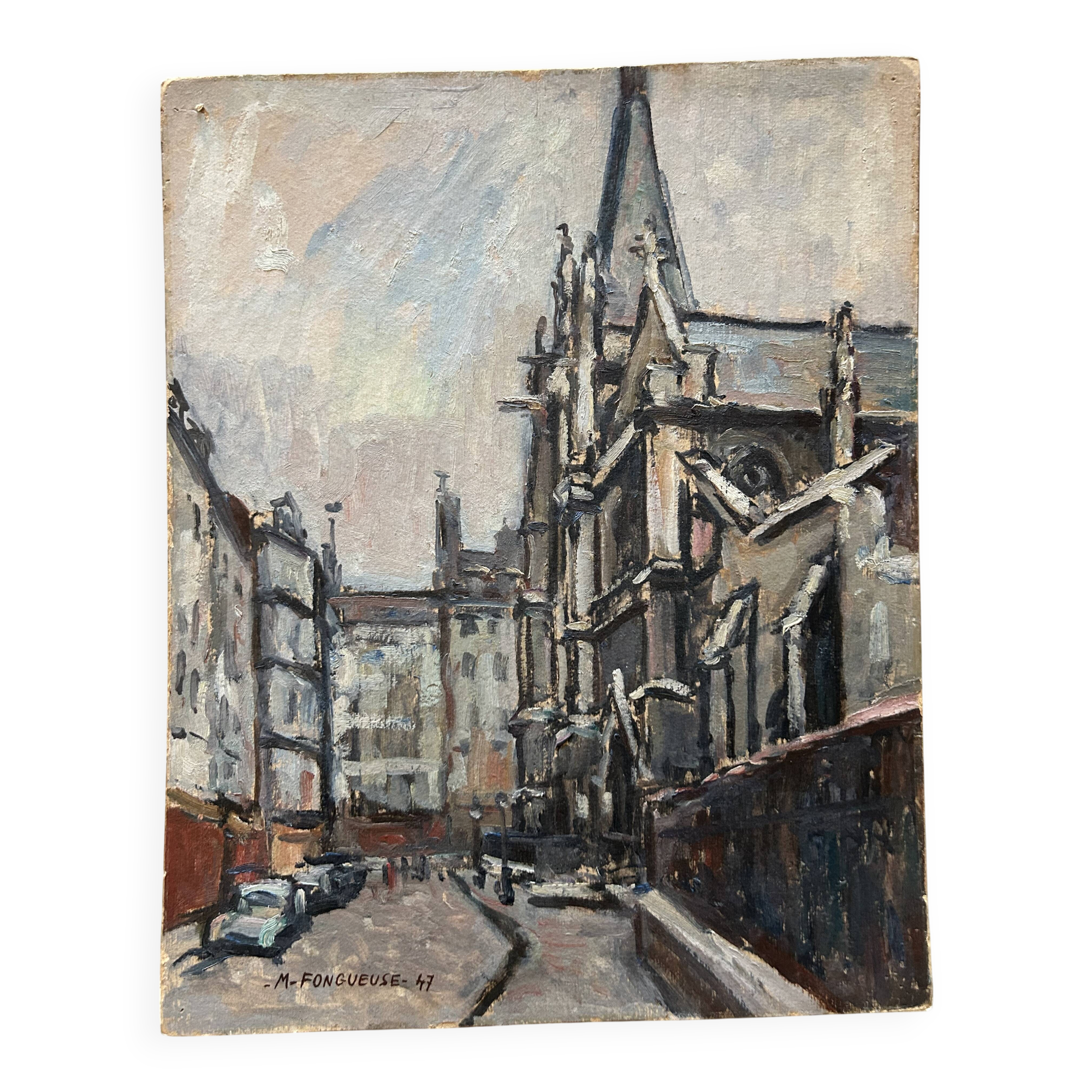 Maurice Fongueuse – Oil on panel – Saint-Séverin Church Paris