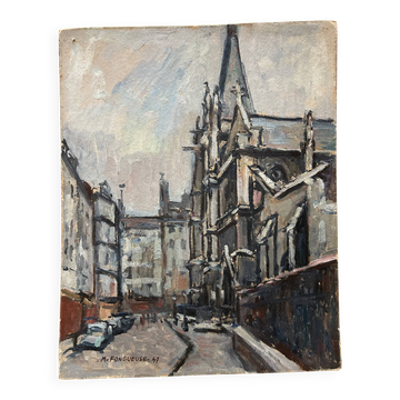 Maurice Fongueuse – Oil on panel – Saint-Séverin Church Paris