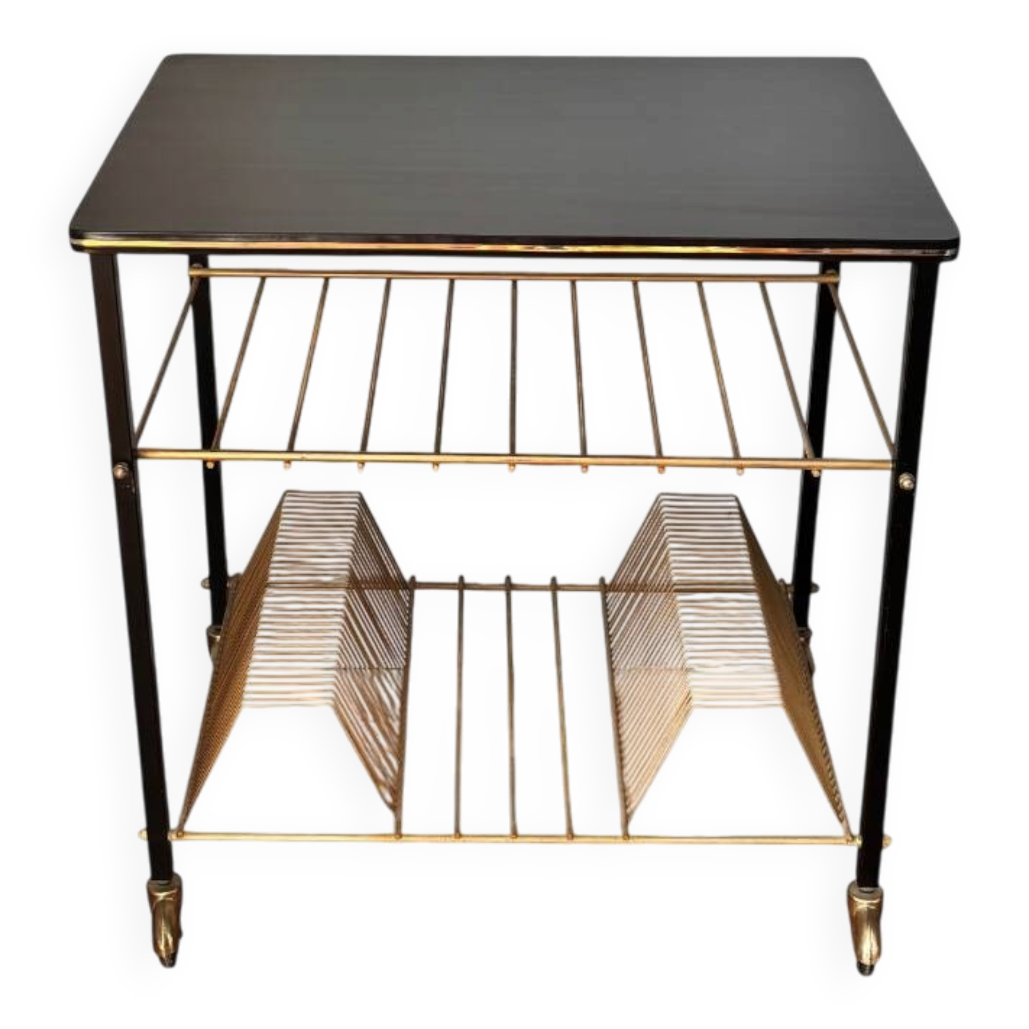 Table for turntable and vinyl records 1960