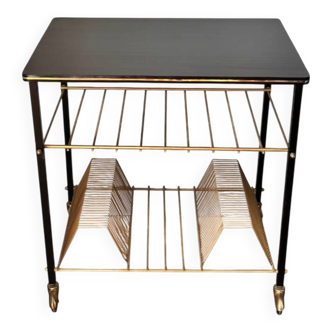 Table for turntable and vinyl records 1960