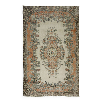 Turkish Anatolian Handmade Vintage Rug 289 cm x 175 cm