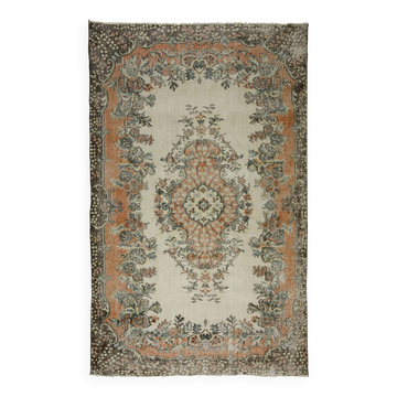 Turkish Anatolian Handmade Vintage Rug 289 cm x 175 cm