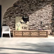Large sideboard, TV stand, bench.
