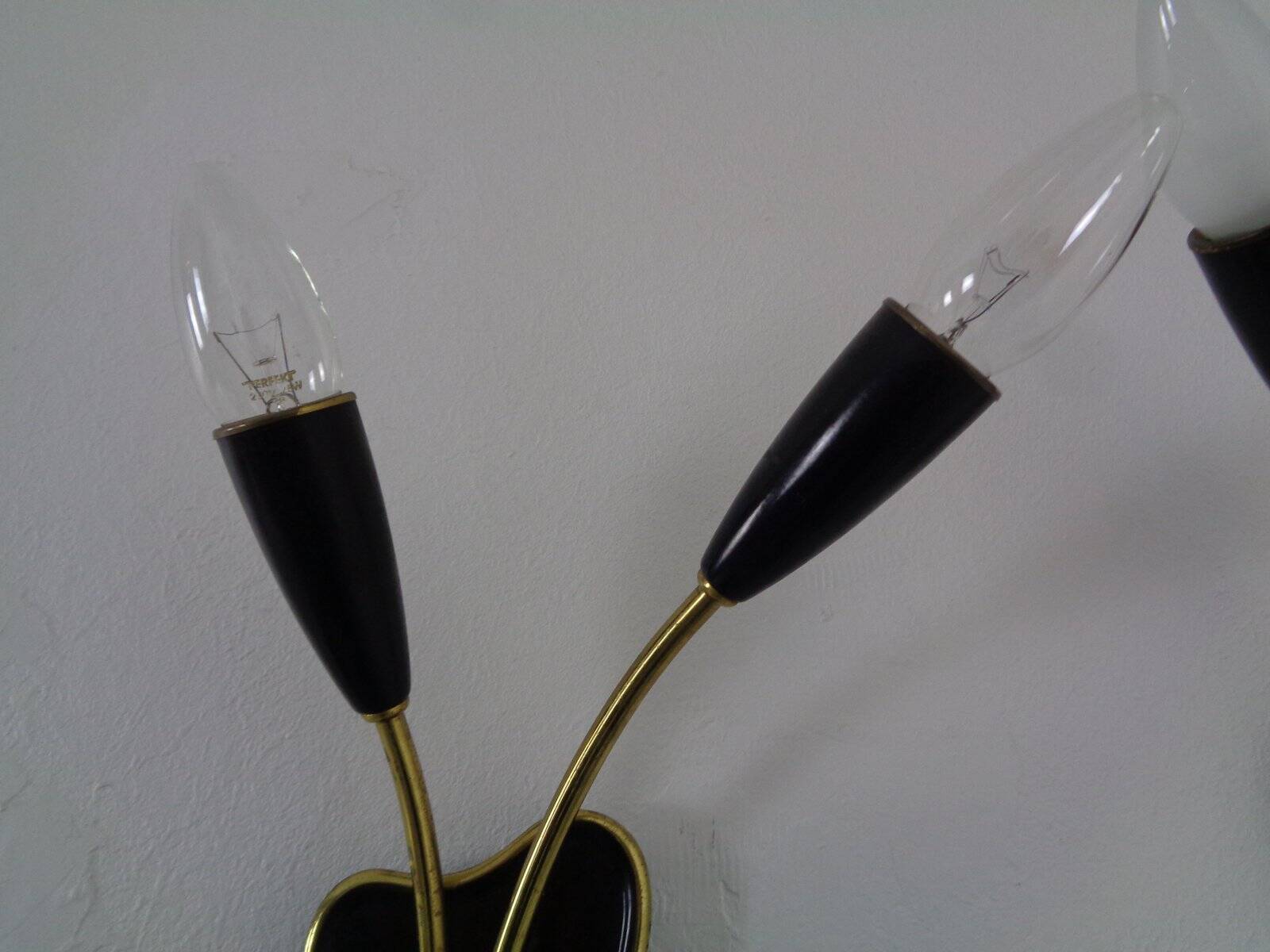 Mid-Century Modern German Wall Lamps, 1950s, Set of 2
