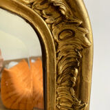 Large old Louis-Philippe shell mirror 165x97 cm
