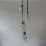 Old vintage cascade 4-light chandelier