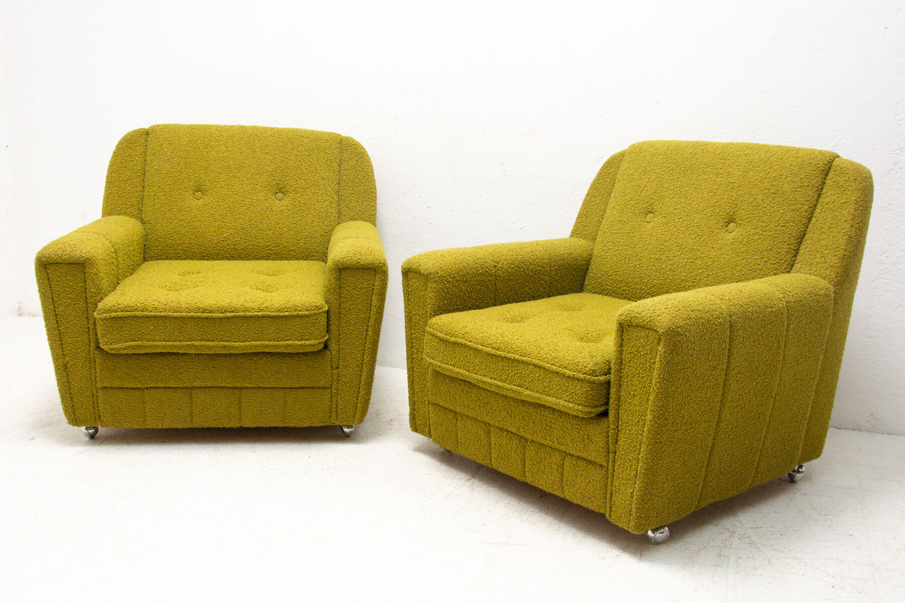 Eastern bloc vintage living room set, Czechoslovakia, 1970