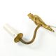 Rococo wall sconce, brass, Sweden, 1950s