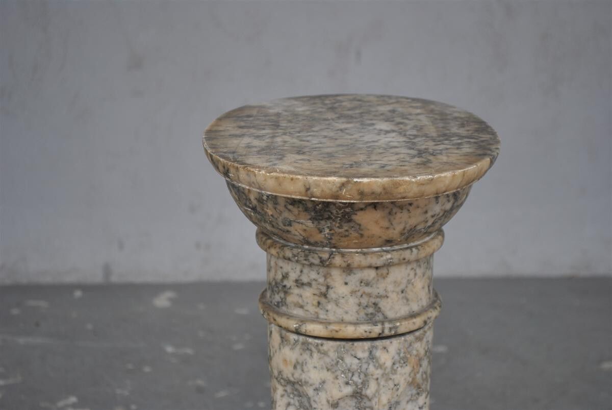 Fluted marble time column XIX