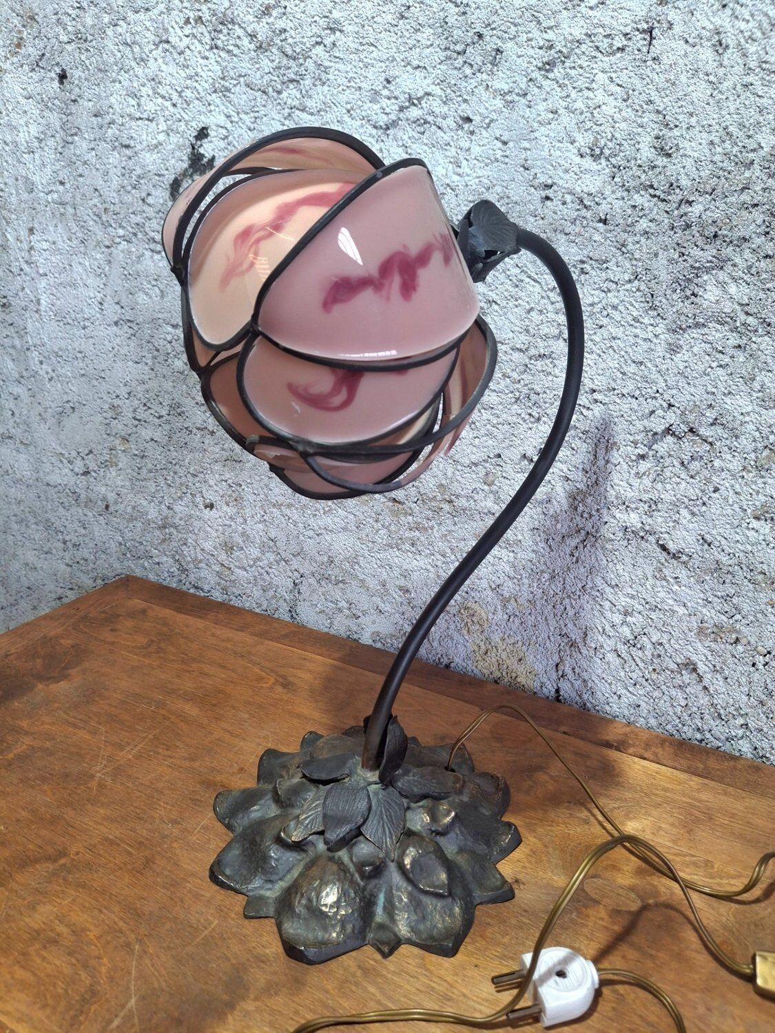 Desk lamp / accent lamp signed Cara Merot, 20th century, inspired by