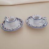 Set of 2 candlesticks with Rouen decor