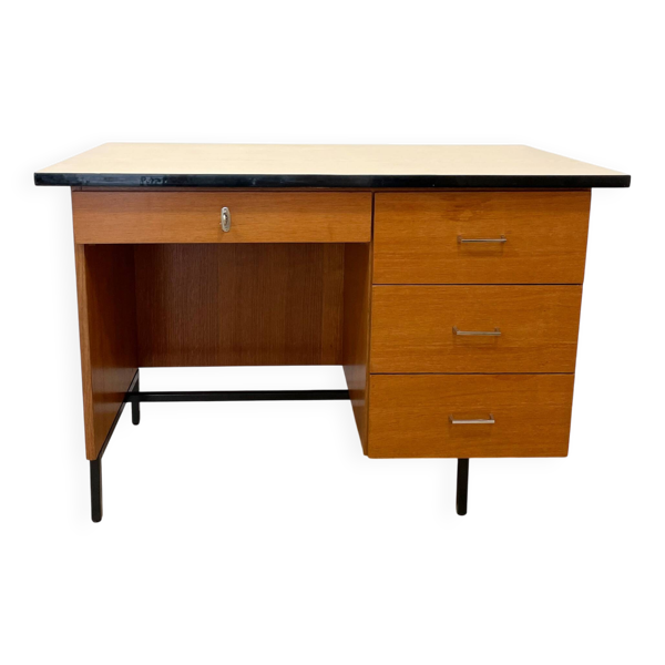 Bureau vintage bois & formica – années 60/70