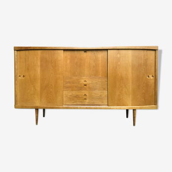 Danish mid-century oak highboard by H.W. Klein for Bramin, 1960s