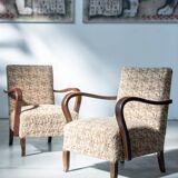Set of Two Art Deco Armchairs – 1940s/1950s