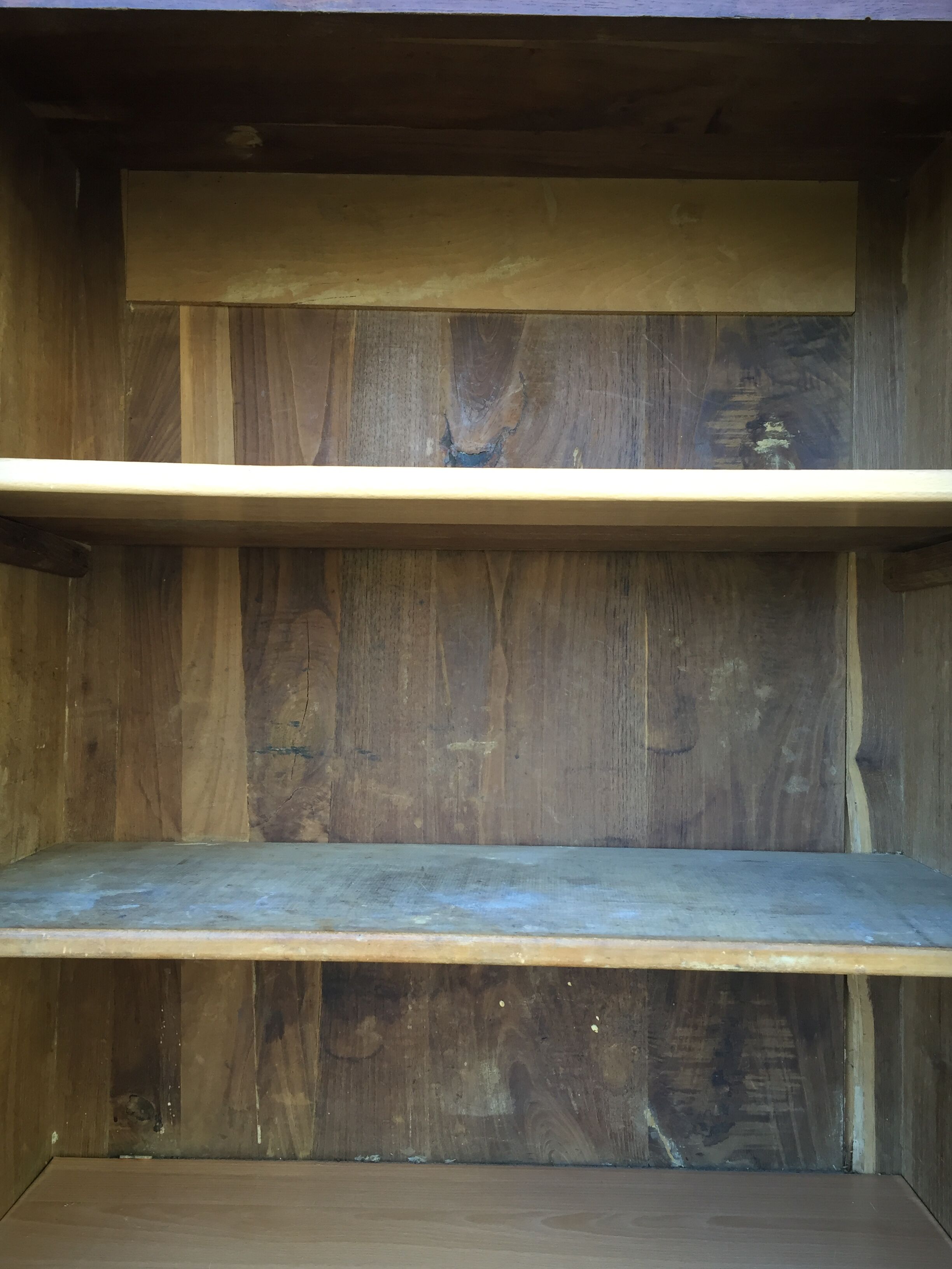 Vintage mesh cabinet in solid oak rococo period 1930