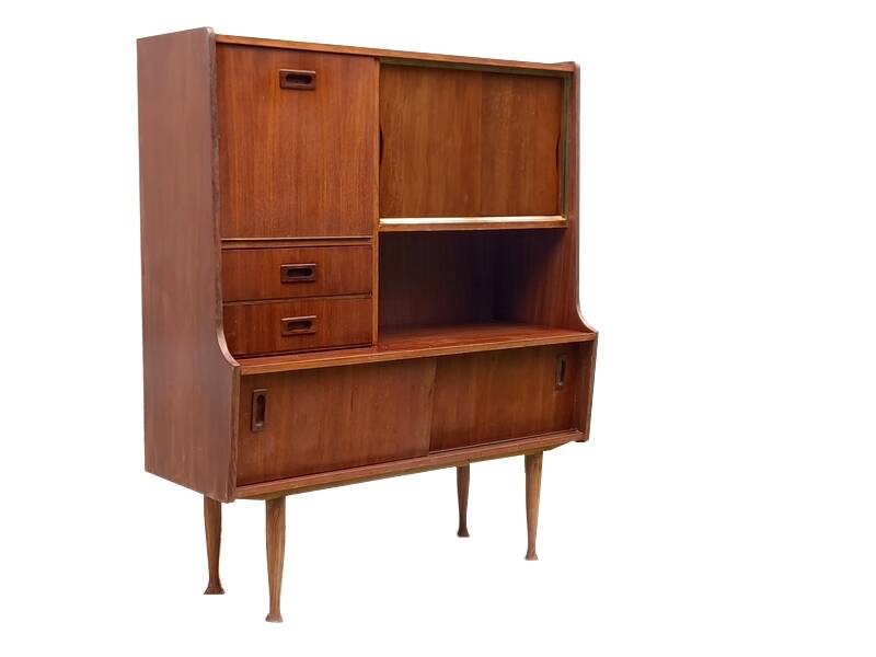 Vintage 1960s Scandinavian teak buffet bar