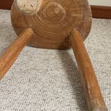 Vintage Solid Wood Tripod Stool