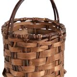 Brutalist basket in bark