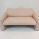 Banc à deux places Artifort Modèle 691, rembourré en laine rose douce, années 1980.