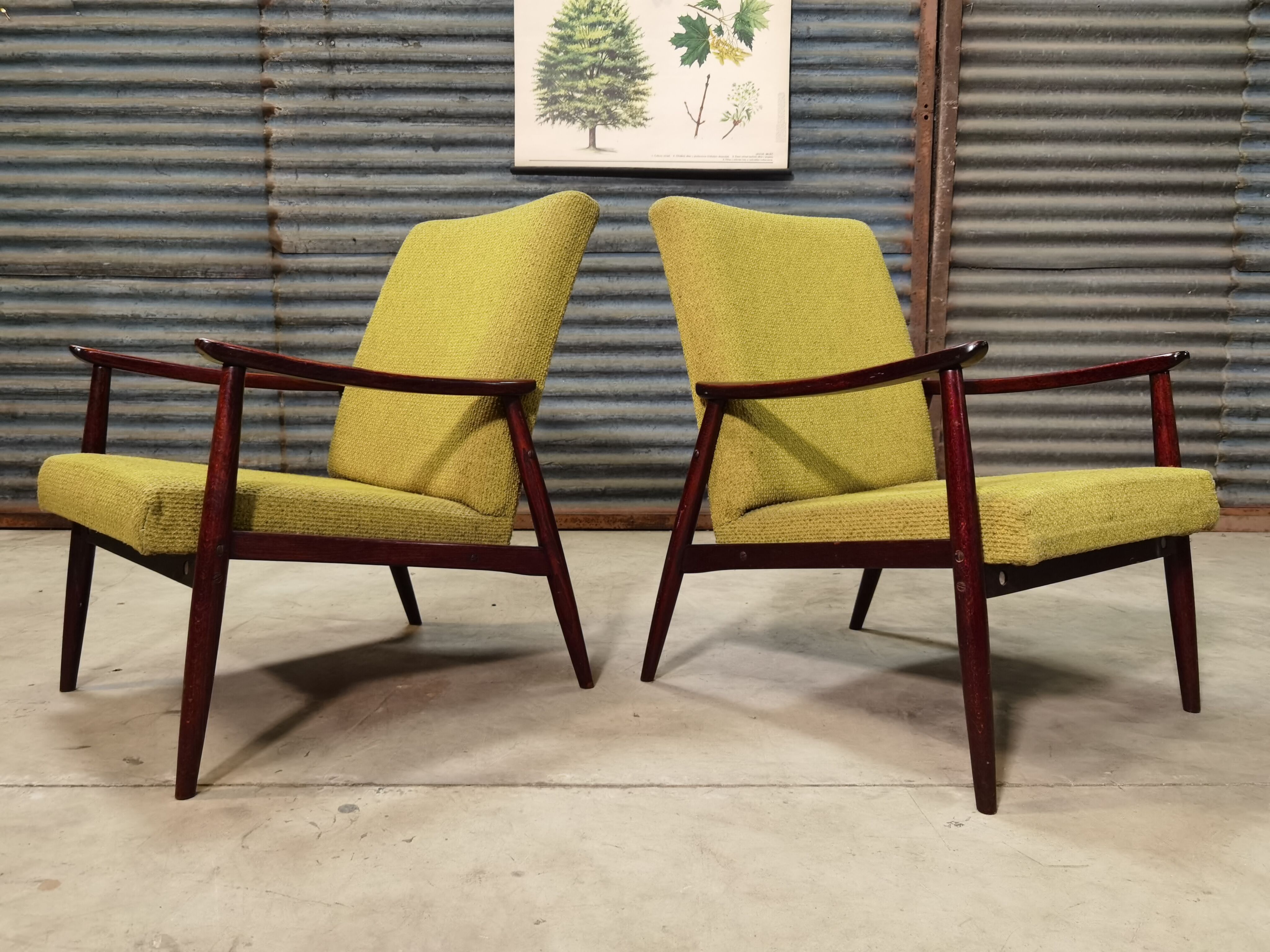 Paire de fauteuil Jitona Soběslav 1960