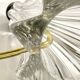 Art deco crystal star lamp base