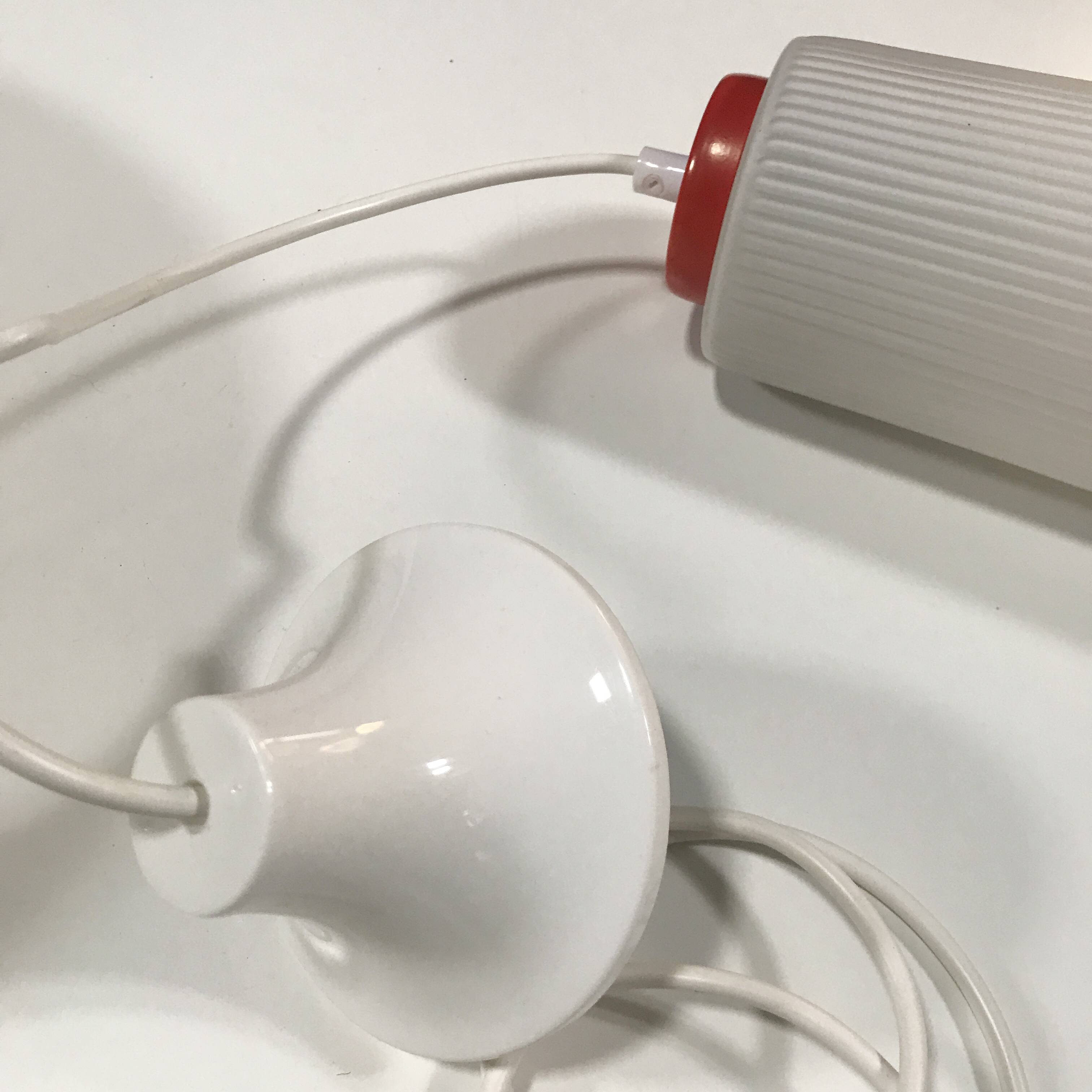 Pendant Lamp • Opaline & Perforated Metal • Jo Hammerborg • Fog & Mørup • 1960