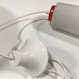 Pendant Lamp • Opaline & Perforated Metal • Jo Hammerborg • Fog & Mørup • 1960