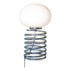 Lampe spirale Ingo Maurer fin 60's, verre et chrome
