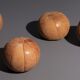 Vintage medicine balloon in dark brown leather, 2 Kg