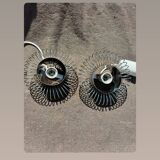 Pair of 70's Andrea Lazzari pendant lights for Morosini