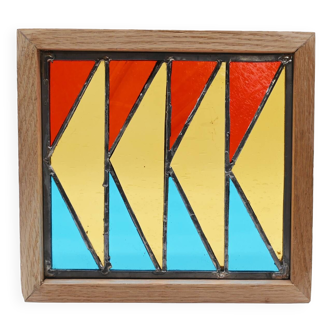 Diamond stained glass window