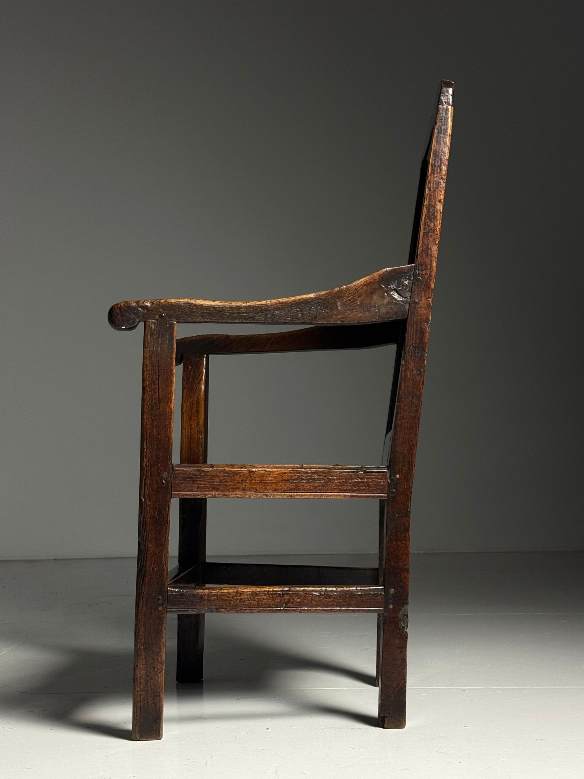 Chaise anglaise en chêne, 1650-1670