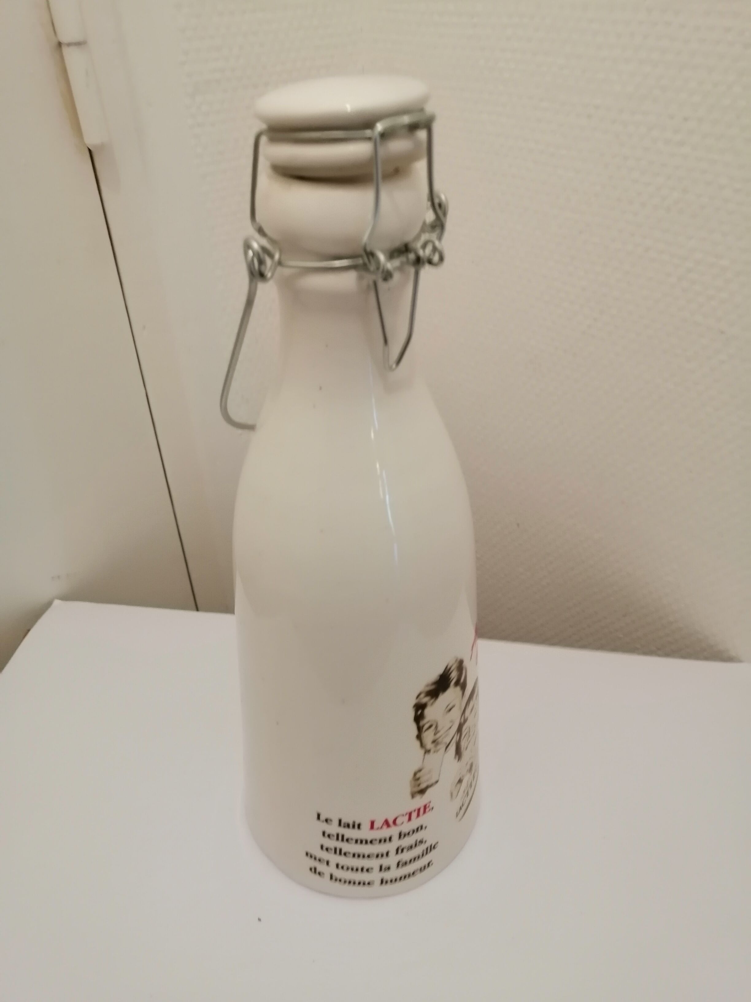 Vintage ceramic milk bottle