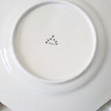 Set of 5 asparagus plates, Hamage, 1930, French manufacture, rare, art deco