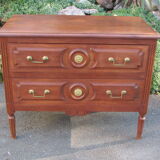 Parisian jumping chest of drawers, 2 drawers, Louis XVI style