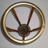 Porte-parapluies Hollywood Regency années 1950, bambou et laiton, style Auböck, Autriche