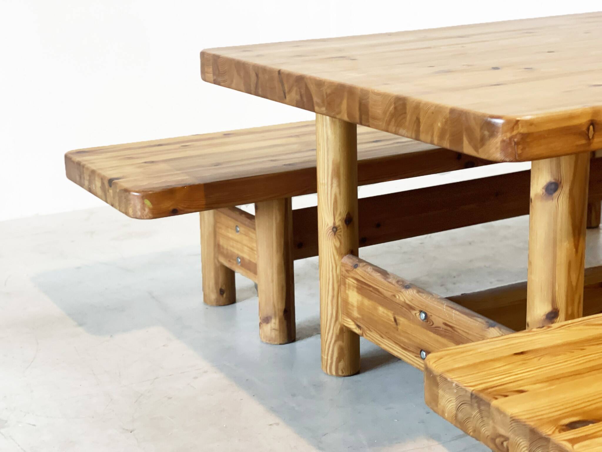 Pine dining set by Knud Friis & Elmar Moltke Nielsen for Friis & Moltke