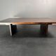 Low Japandi bamboo wabi sabi coffee table by Axel Vervoordt, Belgium 1980s