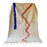 Handmade pure natural wool rug, size 150 x 250 cm