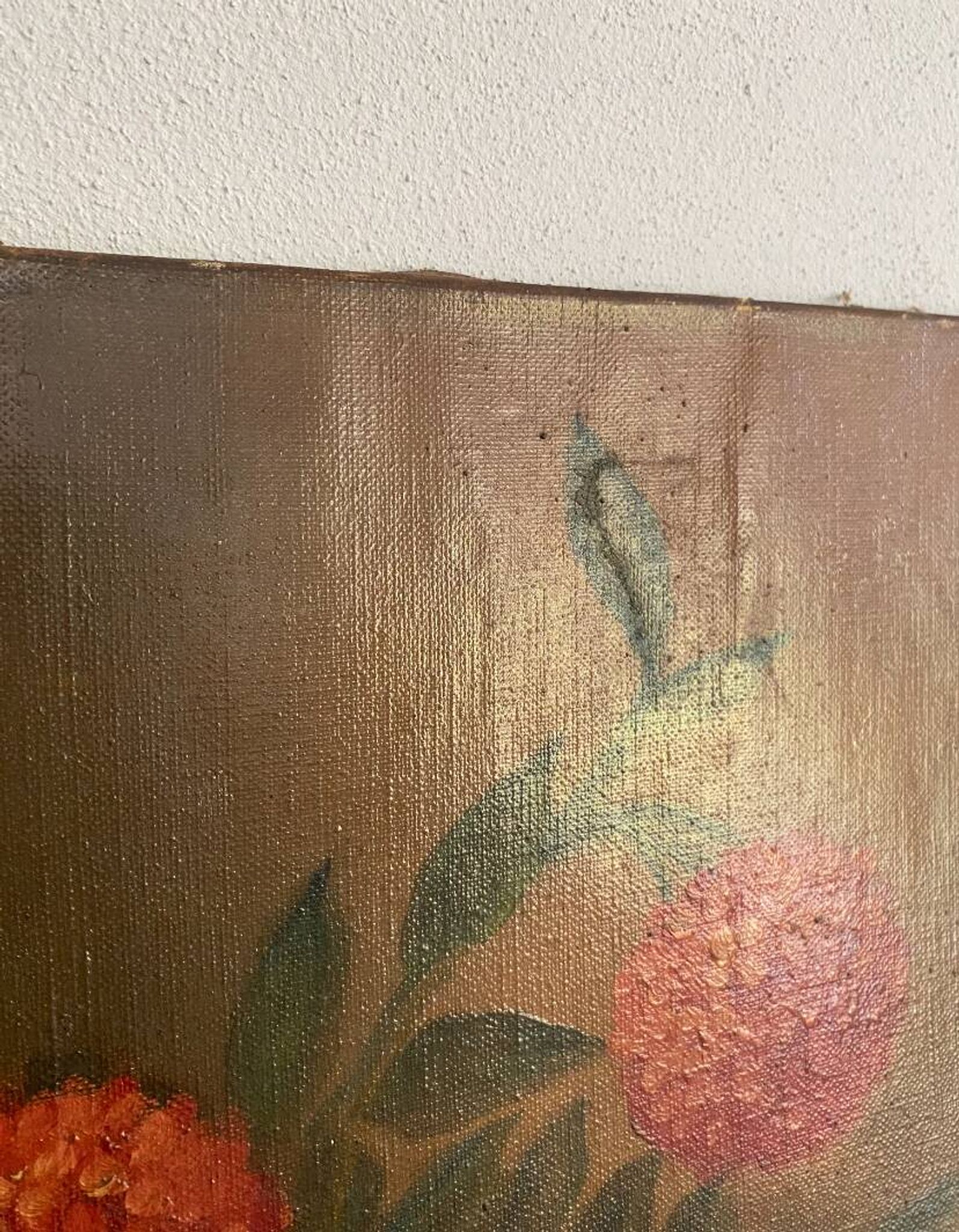 Huile nature morte sur toile