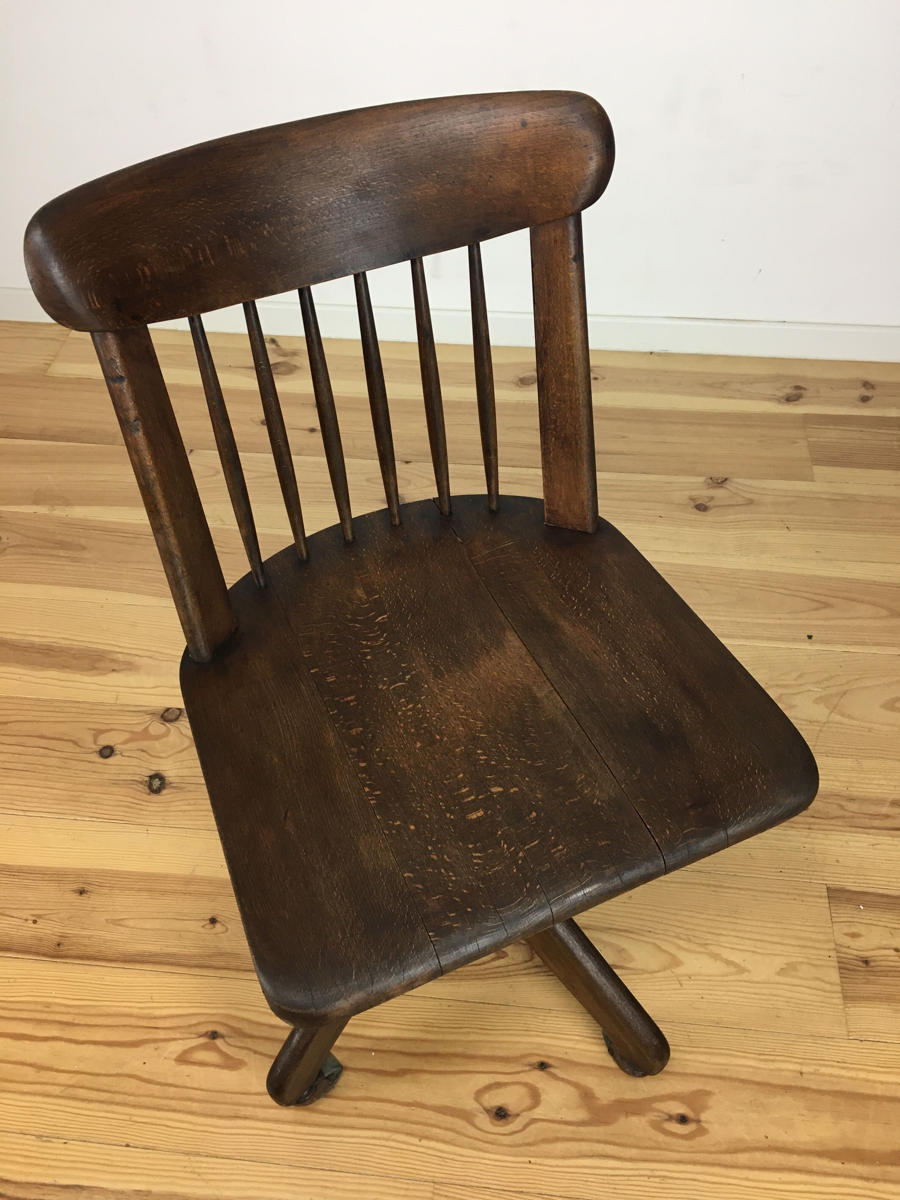 American office chair by Stoll Giroflex, wood