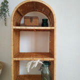 Vintage rattan shelf