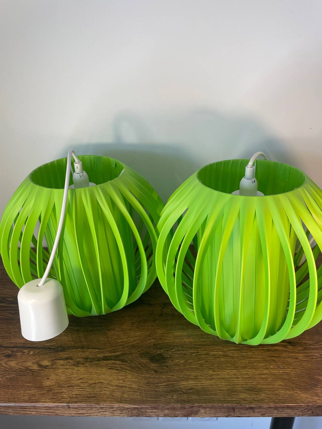Vintage Steinhauer space age green pendant light