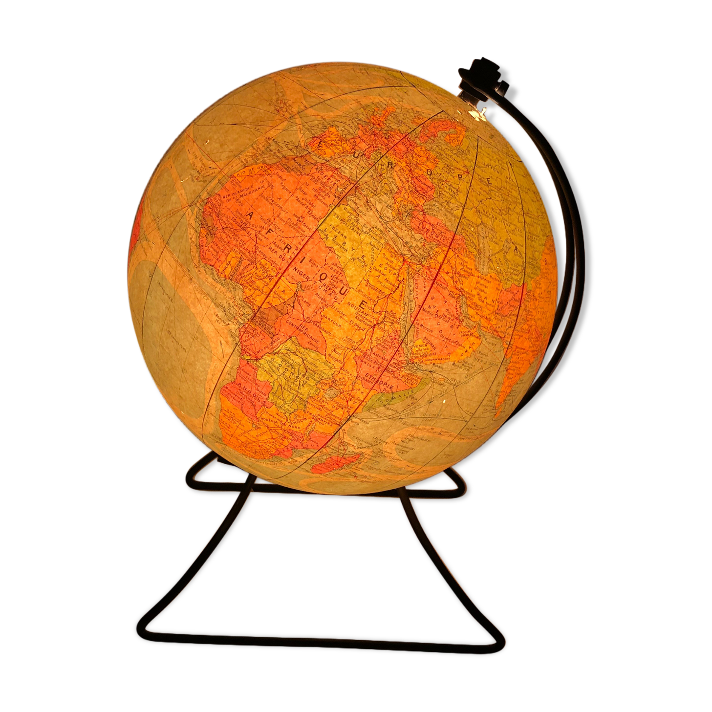 Vintage Globe 1960 Perrina glass - 29 cm