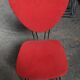 Vintage red chairs from the 60s