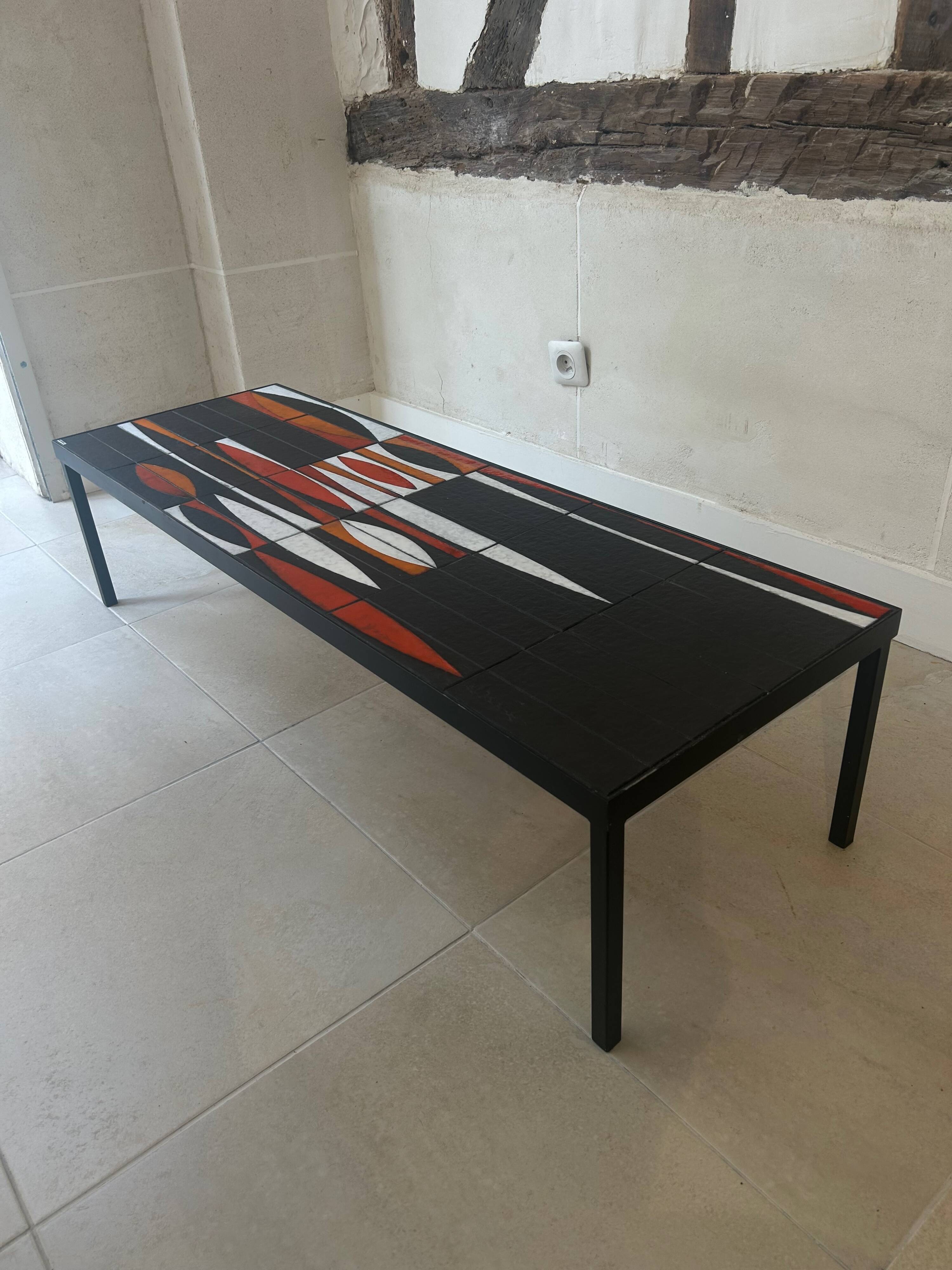 Navette coffee table by Roger Capron
