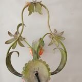 Pair to sconces metal floral decoration