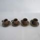 Vintage coffee service in Brown sandstone of the years 60