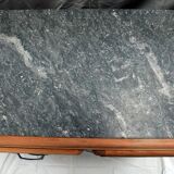 Low mado buffet, marble top, sanded