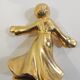 Set of 6 vintage 1970s brass figurine candle holders – Golden cherubs